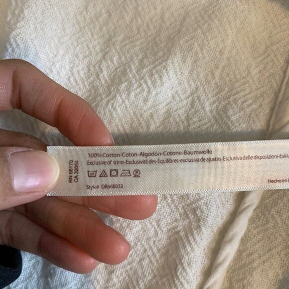 Free People Blazer Womens L Large White Cotton One Button Pockets Notch Collar - Picture 9 of 12